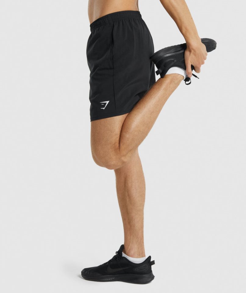 Men's Gymshark Arrival Shorts Black | CA 71N0D6